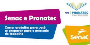 Pronatec SENAC 2025 - Vagas, Cursos 2025